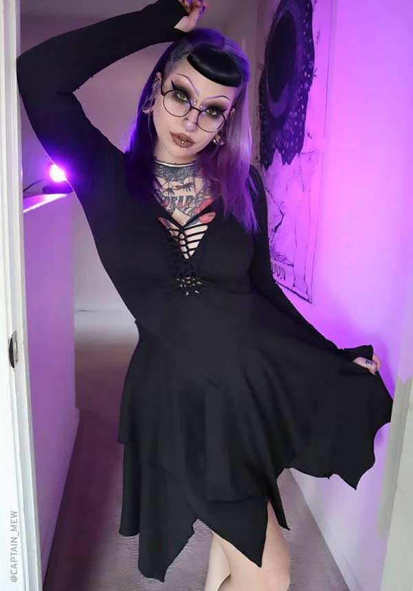Bellatrix Witchy Style Ultra - Soft Mini Dress for Cozy Wear