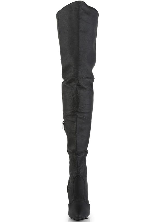 PREORDER - Legendary 8899 Black Lace - Up Thigh High Boots