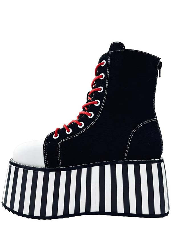 YRU Suspension Emily Gothic Platform Boots - A Bold Fashion Statement
