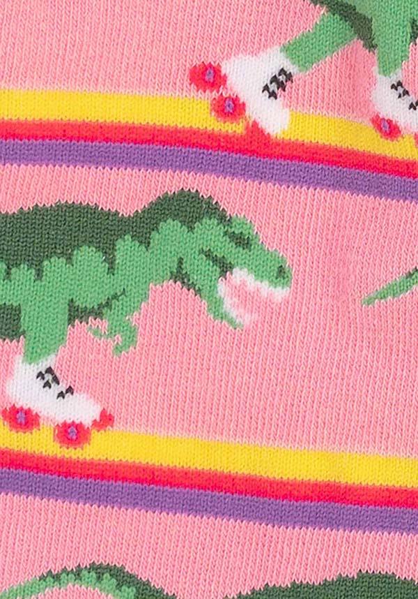 Rawr-ler Rink Themed Women's Crew Socks for Shoe Sizes 5 - 10