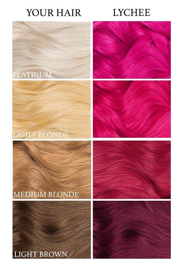 LUNAR TIDES Lychee Pink Hair Dye - 236ML Bottle for Long - lasting Color