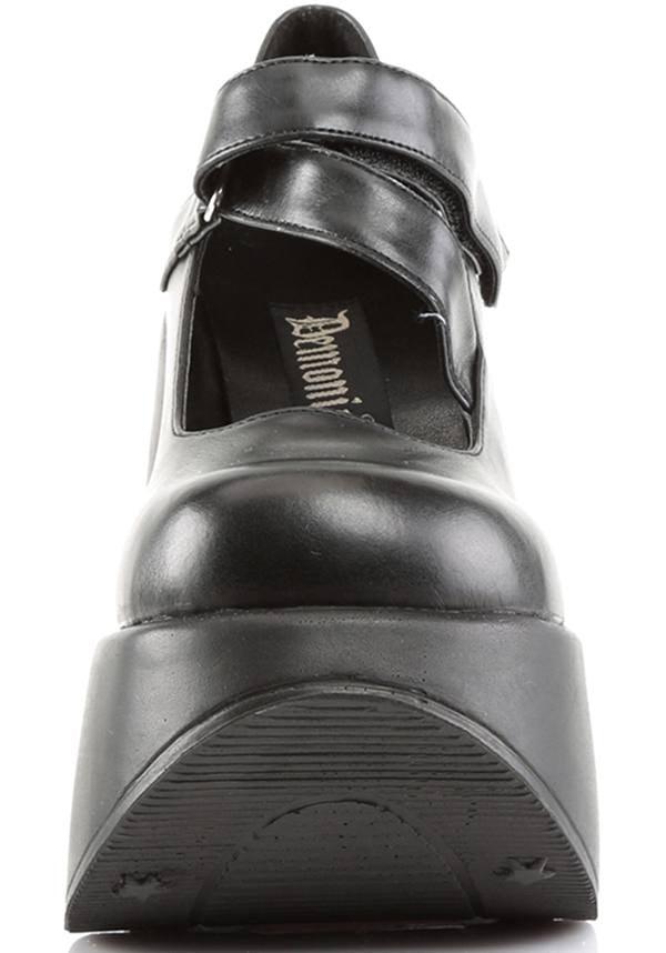 PREORDER - DYNAMITE-03 Black Star Cut-Out Goth Punk Lolita Mary Janes