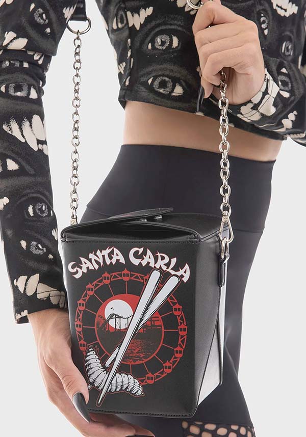 Santa Carla Takeout Themed Women's Handbag - A Must - Have Fashion Accessory