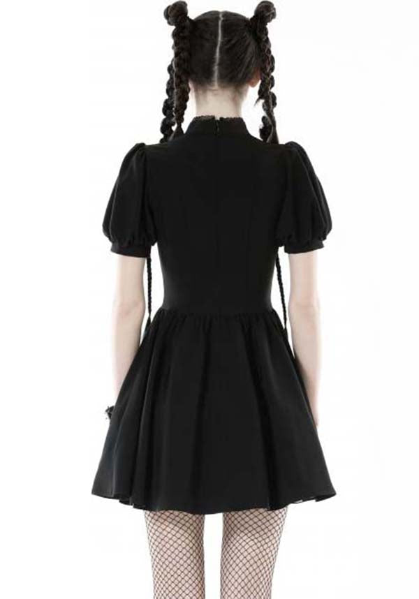 Dark in Love Baby Bat Lace-up Ethereal Women's Dress