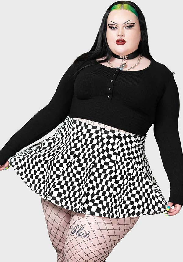 Punk and Wave Style Mini Skirt for Fashion Lovers