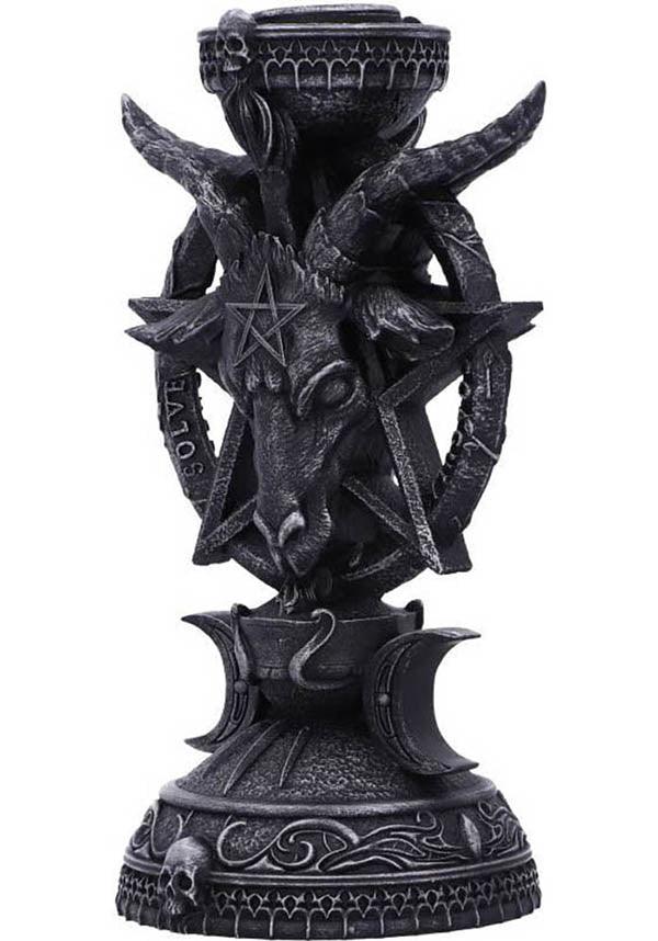 Baphomet Themed Gothic Scented Candlestick Holder - Light of Baphomet Style