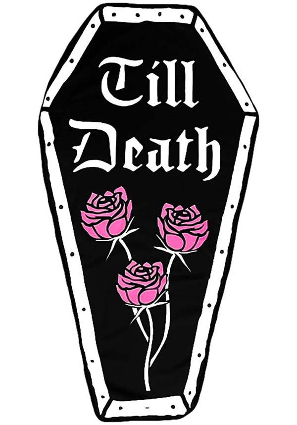 Unique Coffin Roses - Shaped Oversized Beach Towel