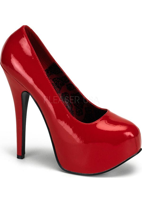 Pre-Order Bordello Red Wide Fit TEEZE-06W Women's Pumps