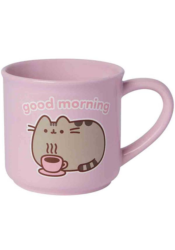 Extra Large Pusheen Good Morning Ceramic Mug for Pusheen Fans and Cat Lovers