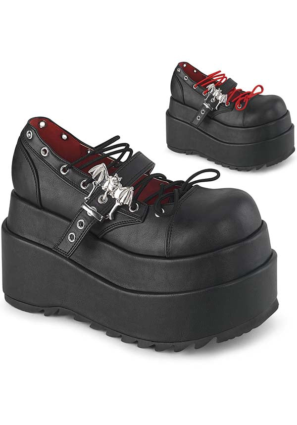 BEAR-23 Black Platform Maryjane Shoes - Preorder