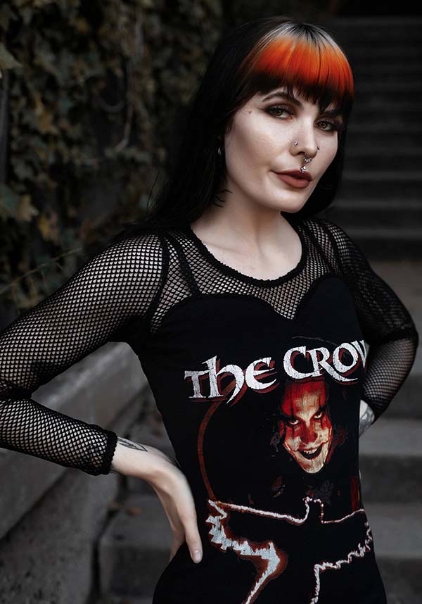 The Crow Inspired Fishnet Dress for Alternative Fashion Lovers
