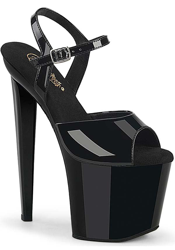 PREORDER - RAZZLE-809 Platform Heels in Black Patent