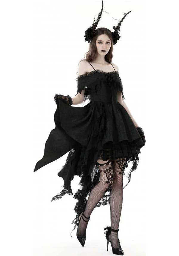 Enchanting Off - the - Shoulder Runaway Princess Polyester Dress