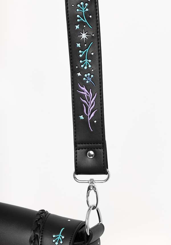 Restyle Enchanted Moonglow Embroidered Saddle Bag for Mystical Lovers