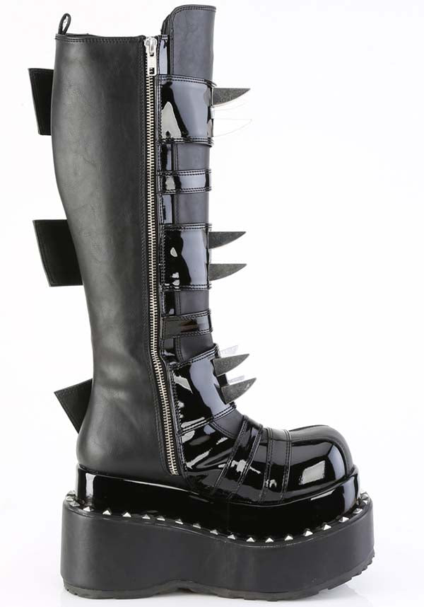BEAR-215 Black Platform Boots - Preorder Now!