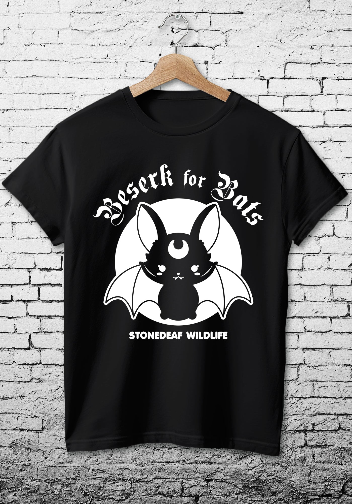 STONEDEAF CHARITY - Beserk for Bats Ladies Fitted T-Shirt