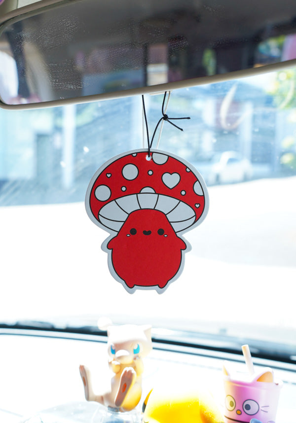 Adorable Double - sided Kinoko Strawberry Scented Air Freshener