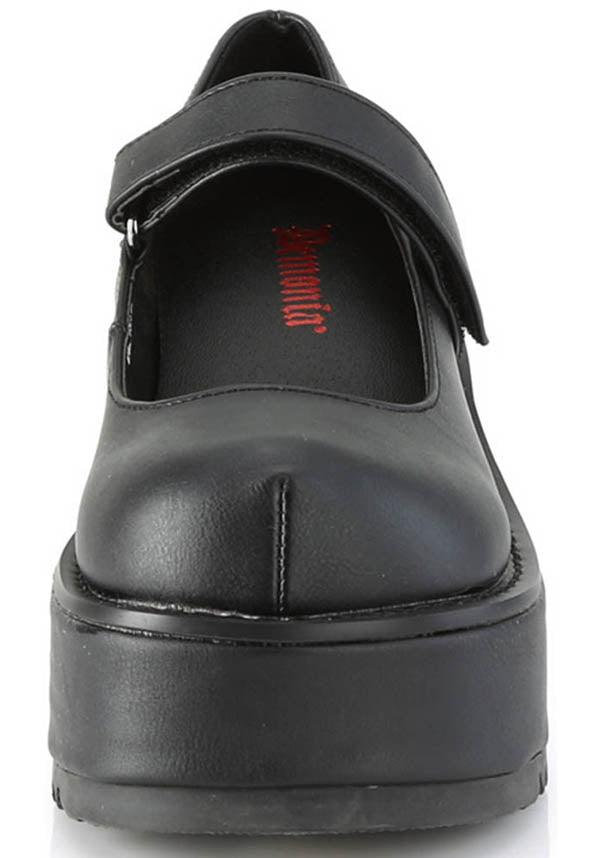 DOLLIE-01 Vegan Leather Platform Shoes in Black [PREORDER]