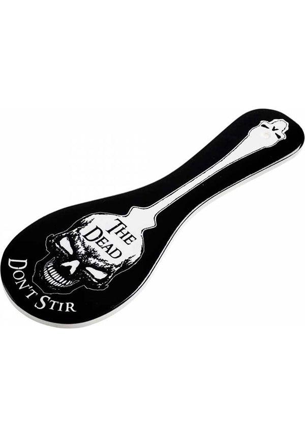 Alchemy Gothic Darkly Distinctive Ceramic Spoon Rest - The Dead Don't Stir