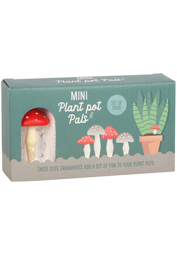 Miniature Mushroom Decorative Trinkets | PLANT POT PALS for Fairy Gardens and Planters
