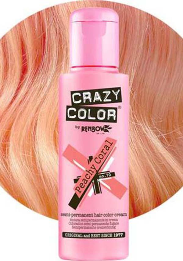 Peachy Coral Semi - permanent Hair Colour for Pale to Platinum Blonde Hair