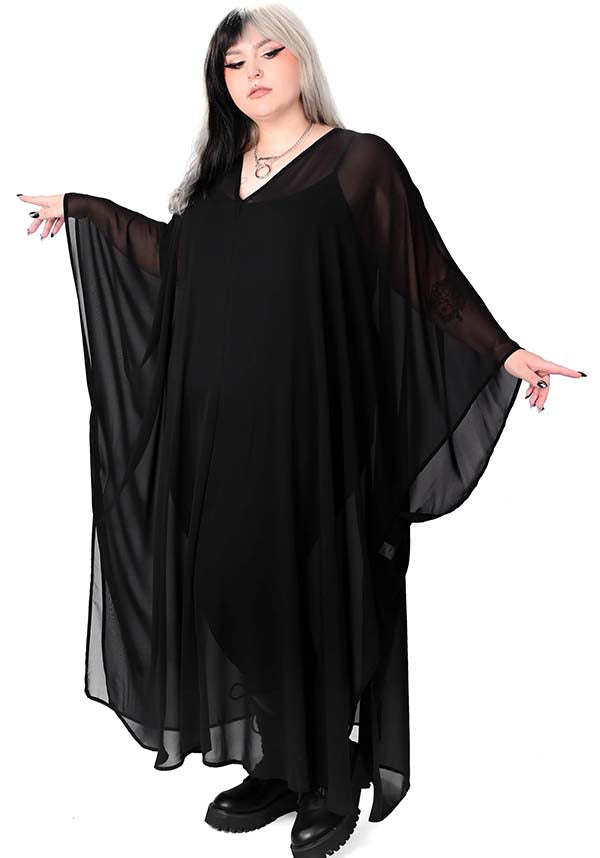 Soft and Flowing Petra Chiffon Kaftan - Ideal for Layering