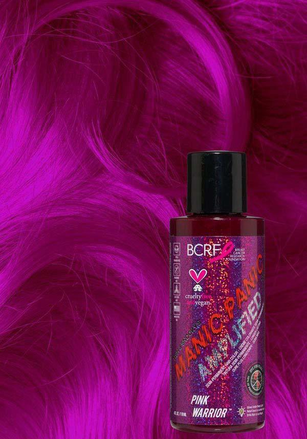 Amplified Cool-Toned Medium Neon Pink Hair Dye - Pink Warrior