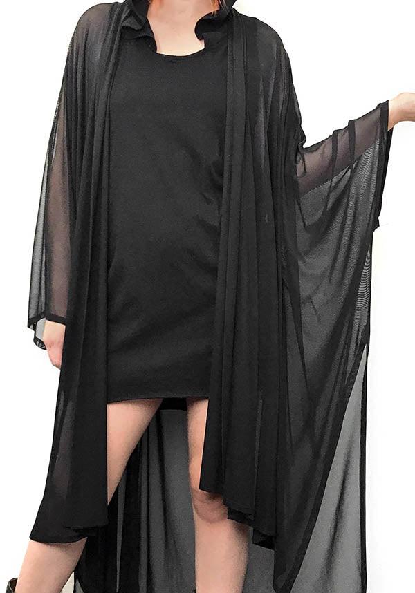 Lilith Oversized Stretch Mesh Cloak - Perfect for Any Occasion