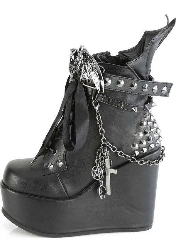 Black Poison-107 Platform Boots - Preorder Now