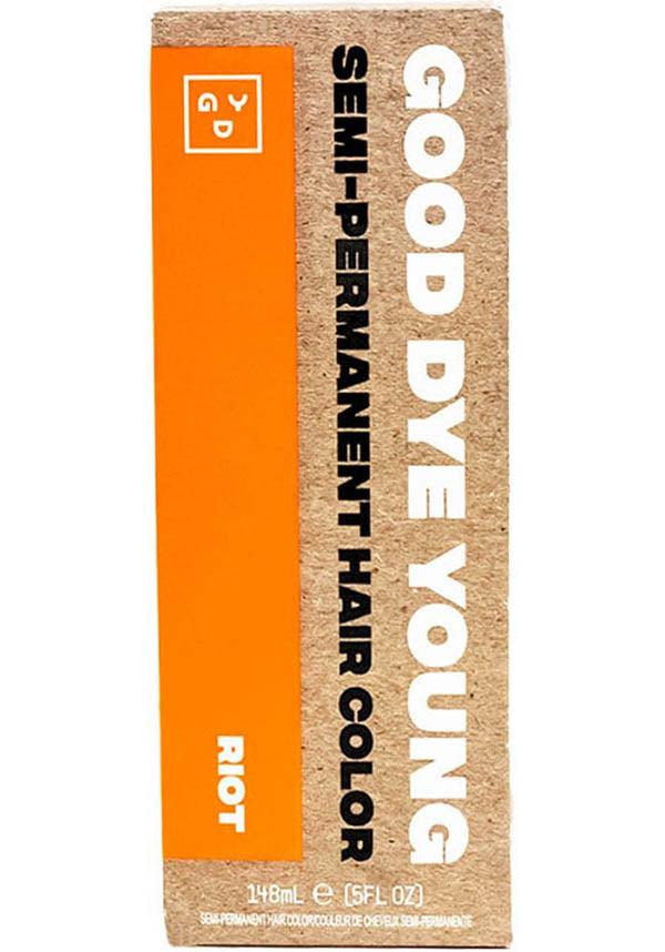 Riot Semi - Permanent Neon Orange Hair Colour by Good Dye Young