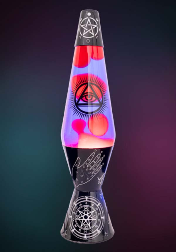Edgy Wicca Diamond Motion Lamp with Purple and Blue Gradient