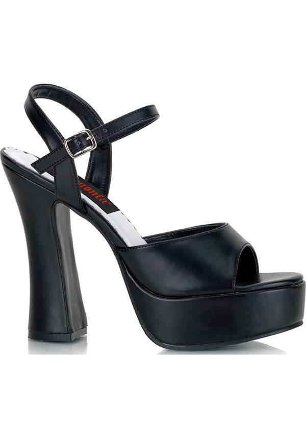 DOLLY-09 Women's Black Chunky Platform Heels - Pre-Order Available