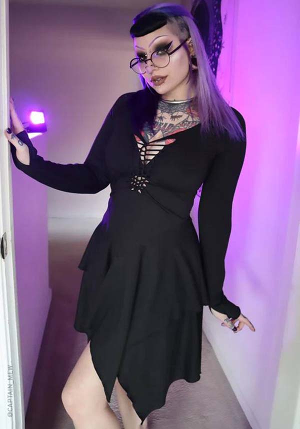 Bellatrix Witchy Style Ultra - Soft Mini Dress for Cozy Wear