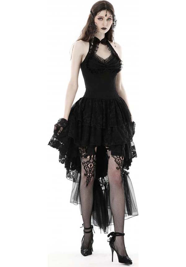 Enchanting Swan Lake Halter Style Women's Evening Dress