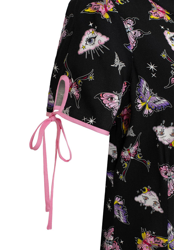 Hell Bunny Kocho Gothic Celestial Button-Up Women's Top