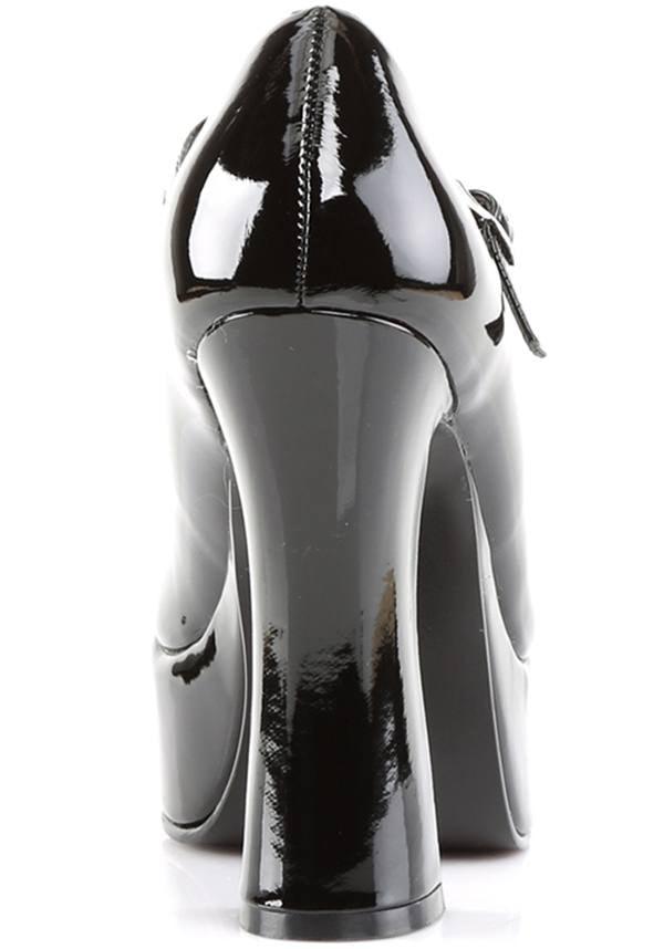 Pre - order: Black Patent Demonia DOLLY - 50 Platform Heels