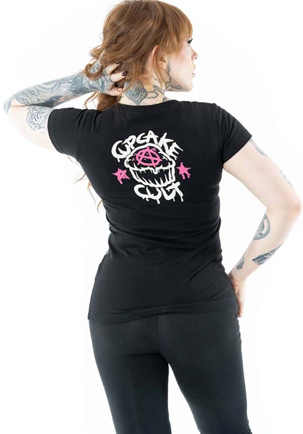 Cupcake Cult Kitty Mayhem Anime-Inspired Cotton T-Shirt for Fashion Fans