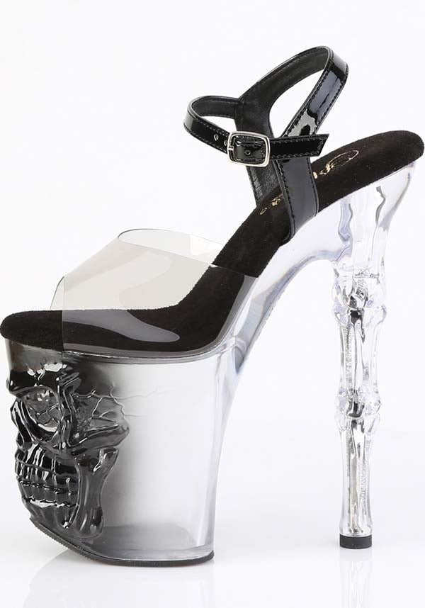 RAPTURE-808T-1 Platform Heels in Smoke Black Color [Pre-order Available]