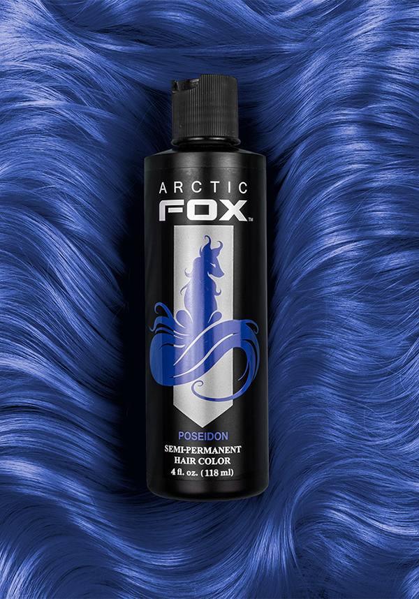 Poseidon Semi - Permanent Vegan Hair Colour, 118ml for Vivid Blue Look