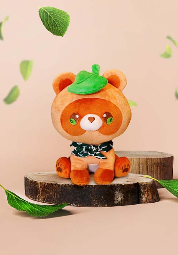 Soft Pon Plush - Poko the Tanuki with Detachable Leaf