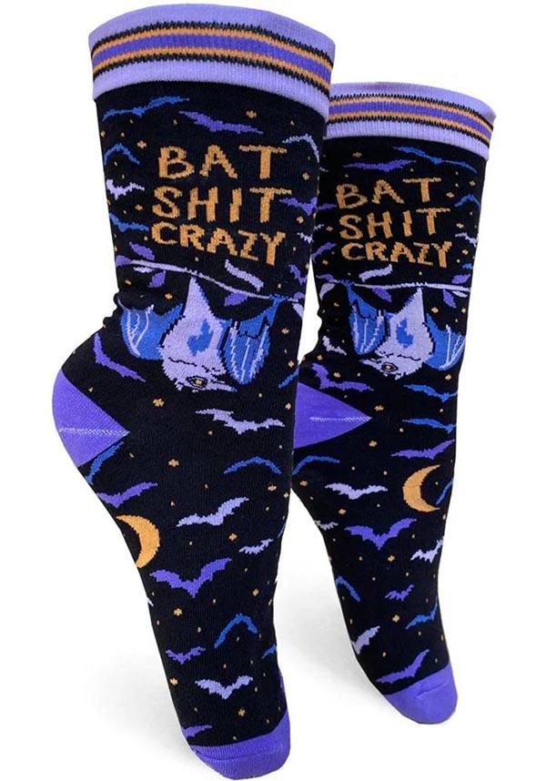 Bat Shit Crazy Style Crew Socks for Men