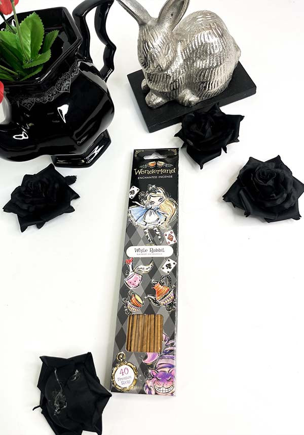 Wonderland Themed Incense Sticks Set Along With a Handy Incense Holder