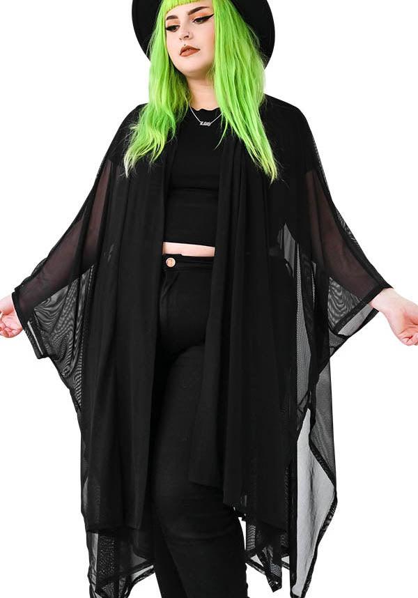 Lilith Oversized Stretch Mesh Cloak - Perfect for Any Occasion