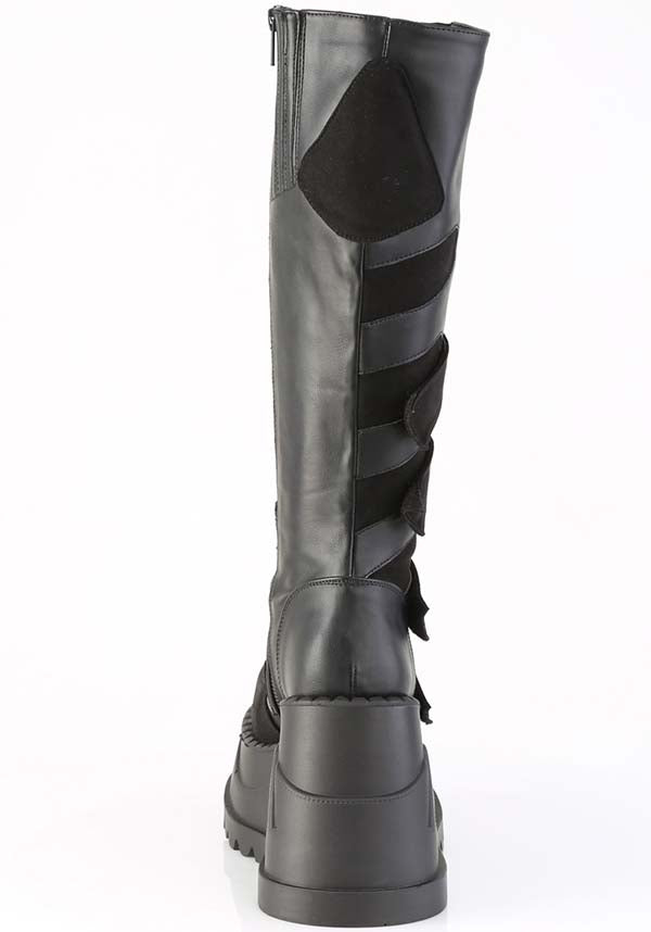 Black STOMP-228 Platform Boots - Preorder Available