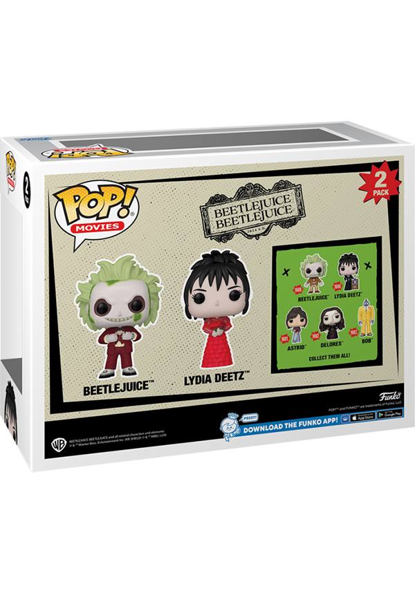 Beetlejuice and Lydia Deetz Collectible POP! Vinyl Figure Set [2 Pack]