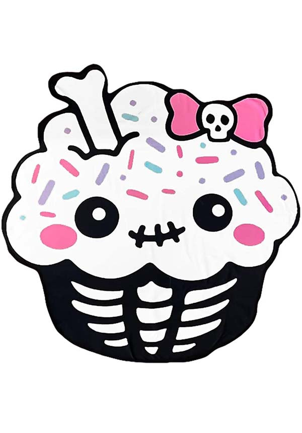 Adorable Cupcake - Shaped Luxury Beach Towel