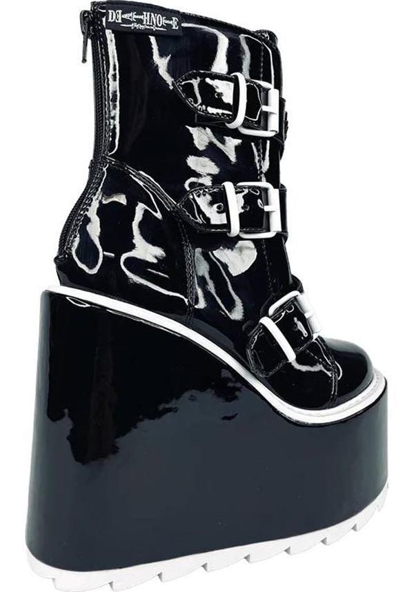 YRU x Death Note Dune Lo Ryuk Black Platform Boots - Exclusive Anime - Inspired Footwear
