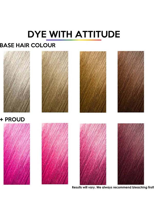 Attitude Proud UV Semi - permanent Bright Bubblegum Pink Hair Colour