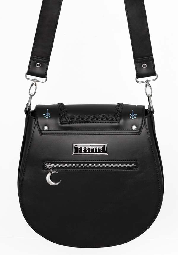 Restyle Enchanted Moonglow Embroidered Saddle Bag for Mystical Lovers