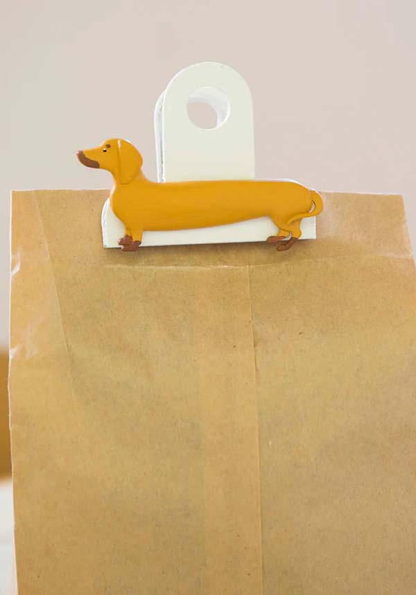 Adorable Sausage Dog Bag Clips - Set of 3 with Different Colors